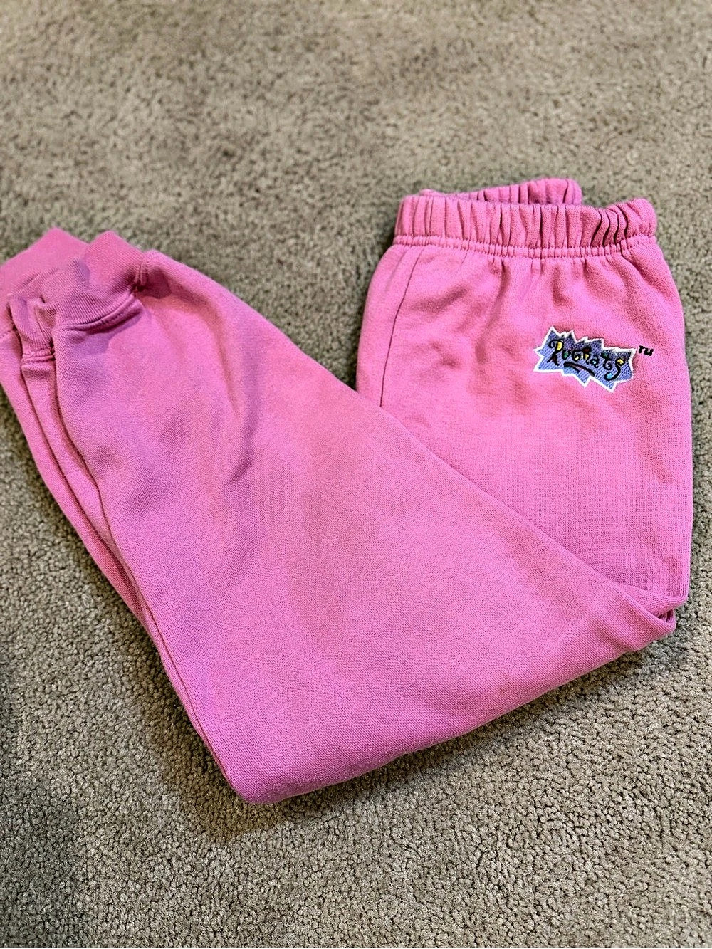 Vintage 1996 Rugrats Pink Sweatpants Girls 6X Nickelodeon 90s